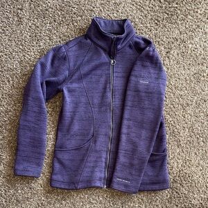 Columbia Woman’s Deep Purple zip up (outerwear)